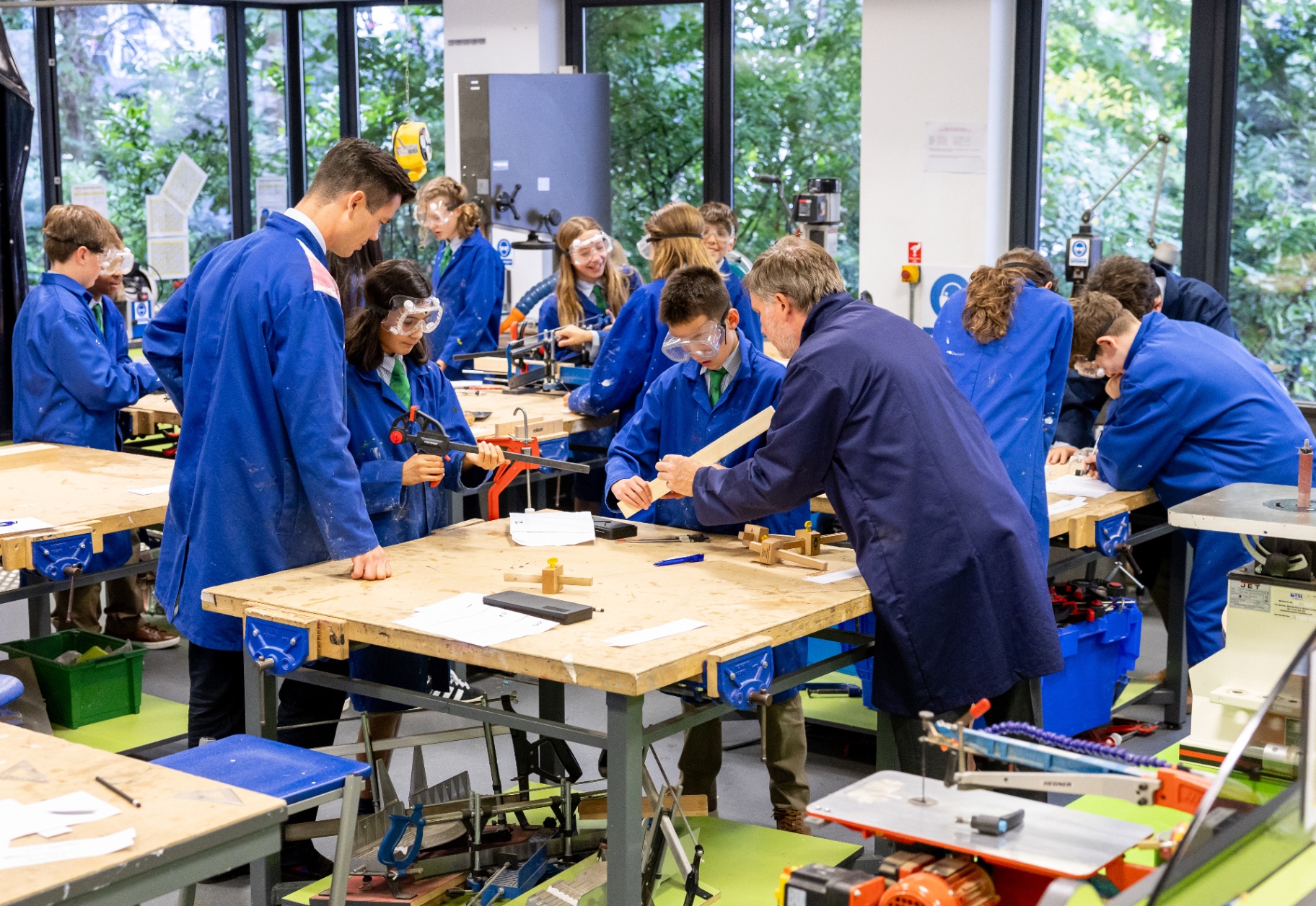 The Design and Technology workshop at Kew House School